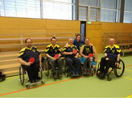 Rollstuhl-Tischtennis-Team